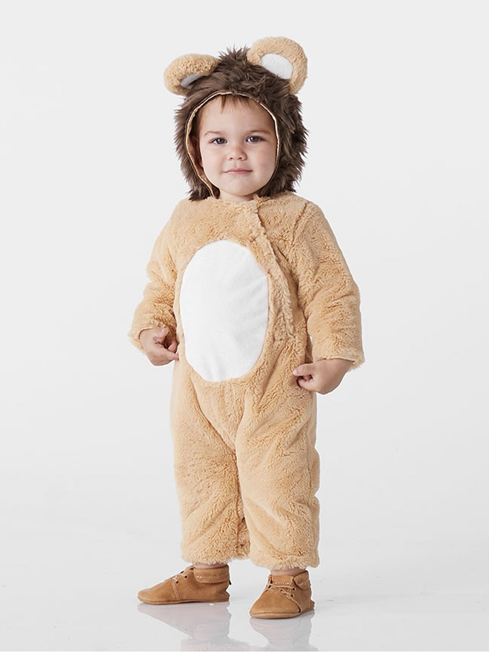 Pottery Barn Tan & White Teddy Bear One-Piece costume